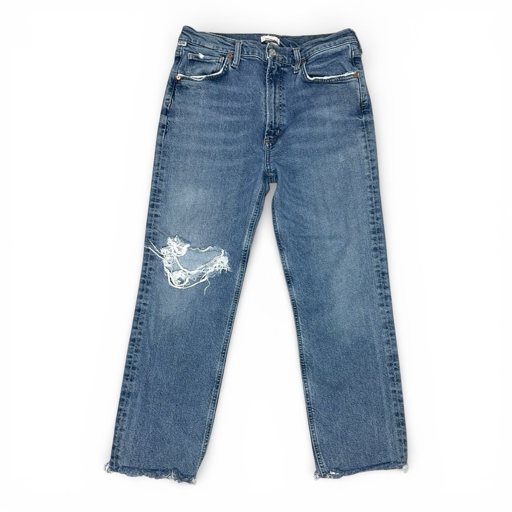 Citizens of Humanity Daphne Crop High -Rise  Straight Distressed Jean size 29
